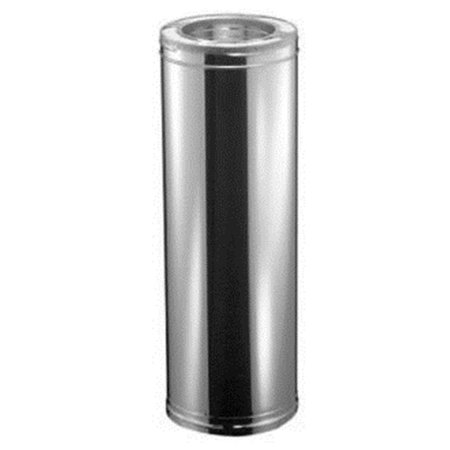 Duravent DuraVent 6DP-12SS 6 in. I.D DuraPlus Class A Chimney Pipe - Triple Wall - 12 in. 6DP-12SS